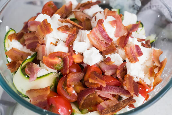 Zucchini Ribbon Side Salad