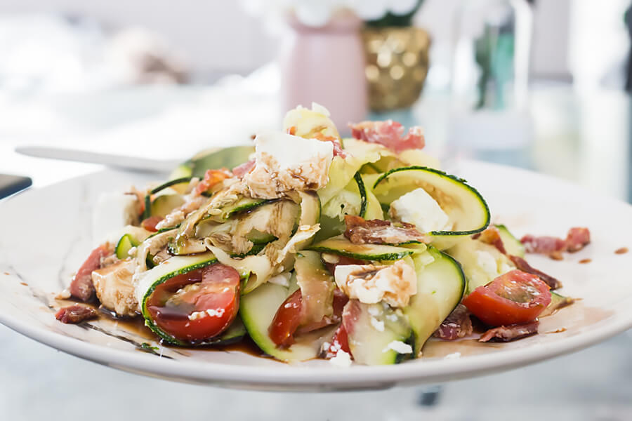 Zucchini Ribbon Side Salad