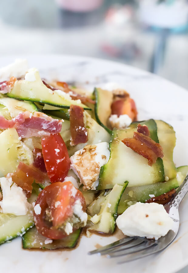 Zucchini Ribbon Side Salad