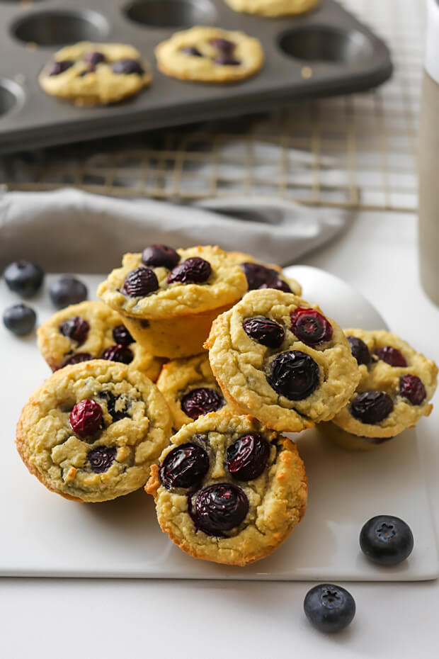 Keto Blueberry Pancake Bites