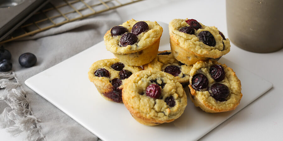 Keto Blueberry Pancake Bites