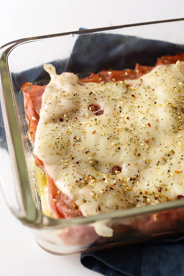 Keto Sub Sandwich Casserole