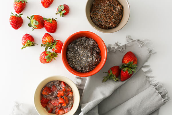 Keto Neapolitan Chia Pudding