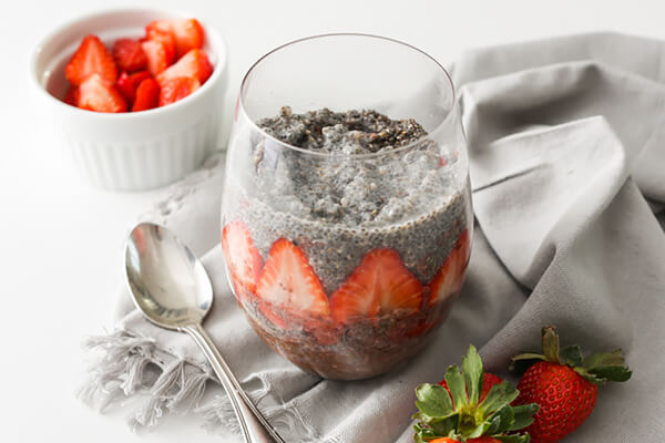 Keto Neapolitan Chia Pudding