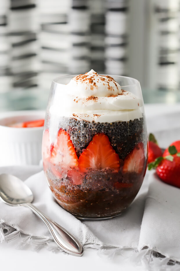 Keto Neapolitan Chia Pudding