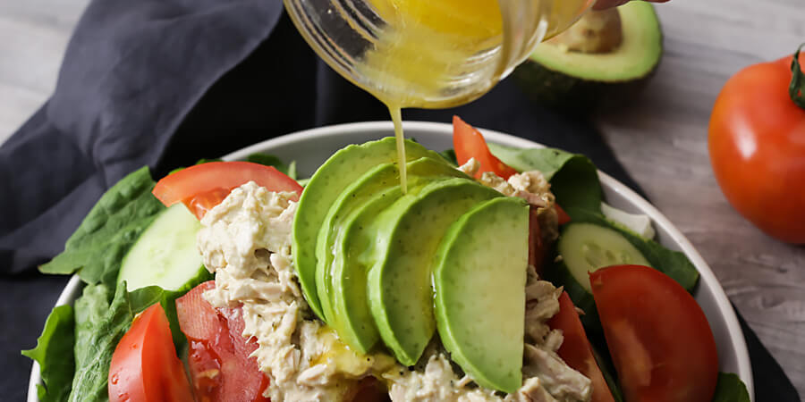 Keto Tuna Salad with Pesto