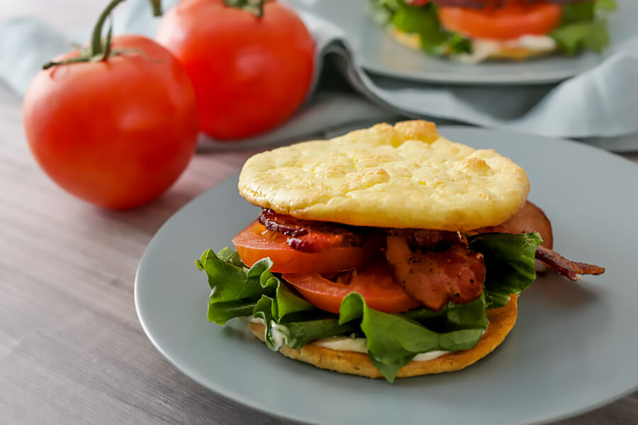 Keto Cloud Bread BLT