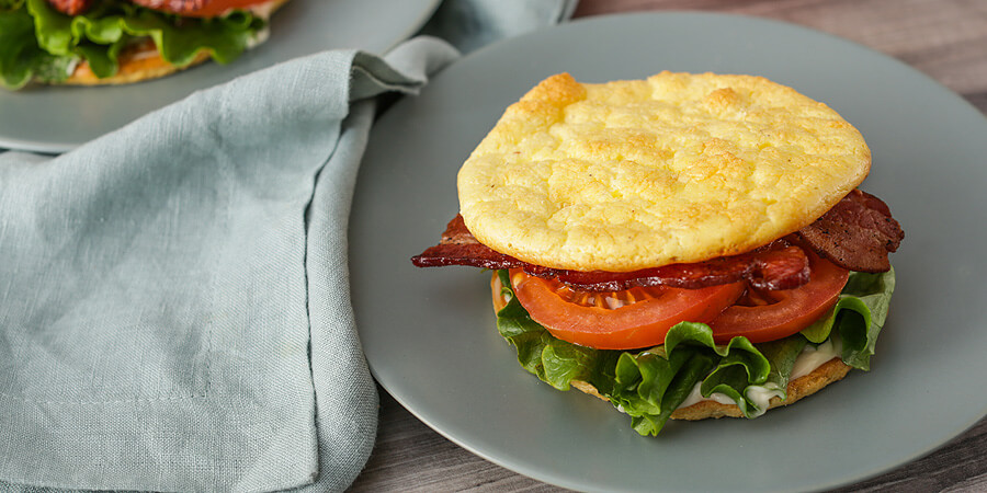 Keto Cloud Bread BLT