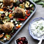 Greek Chicken with Mint Yogurt Dip