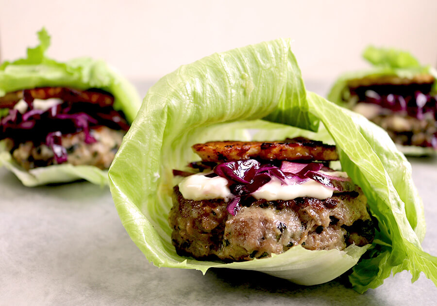 Lamb and Halloumi Burgers