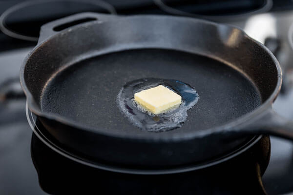 Melting the butter.