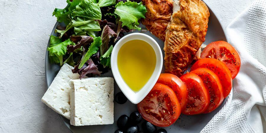 Easy Chicken and Feta Plate