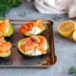 Keto Smoked Salmon Filled Avocados