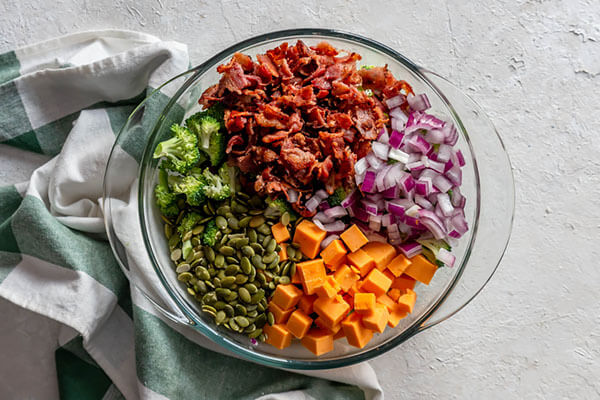 Ingredients in bowl