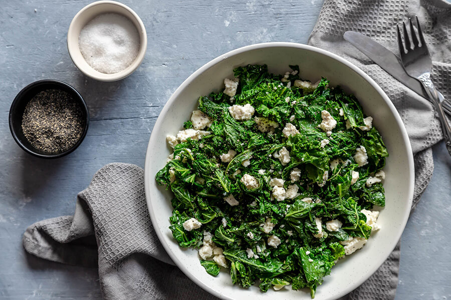 Keto Warm Kale Salad