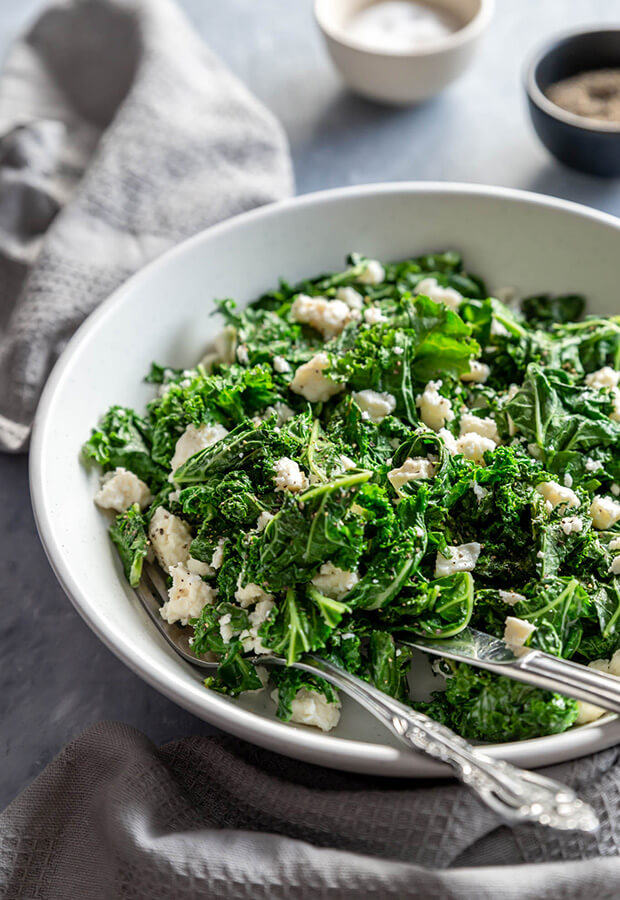 Keto Warm Kale Salad