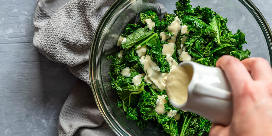 Keto Warm Kale Salad