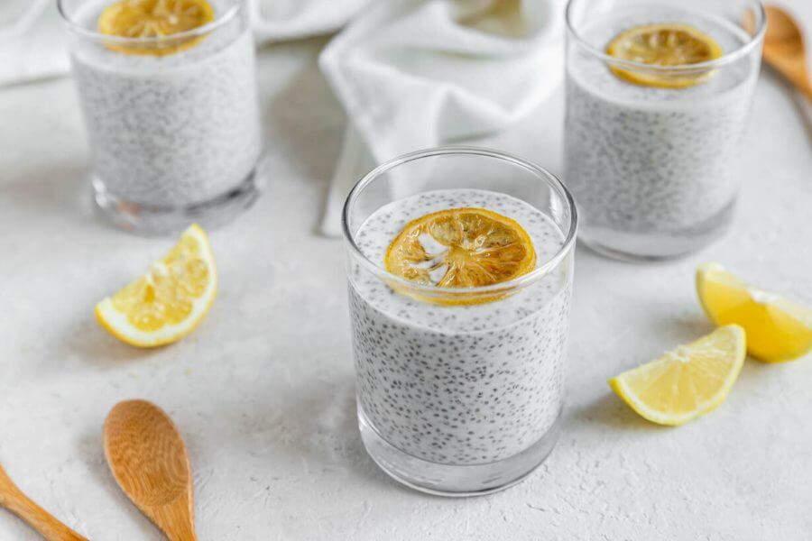 Keto Lemon Chia Pudding