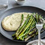 Brown Butter Asparagus with Creamed Eggs Featured