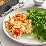 Chicken Caprese Casserole Featured