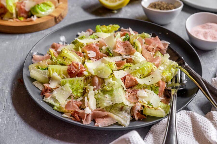 Prosciutto Manchego Grilled Salad