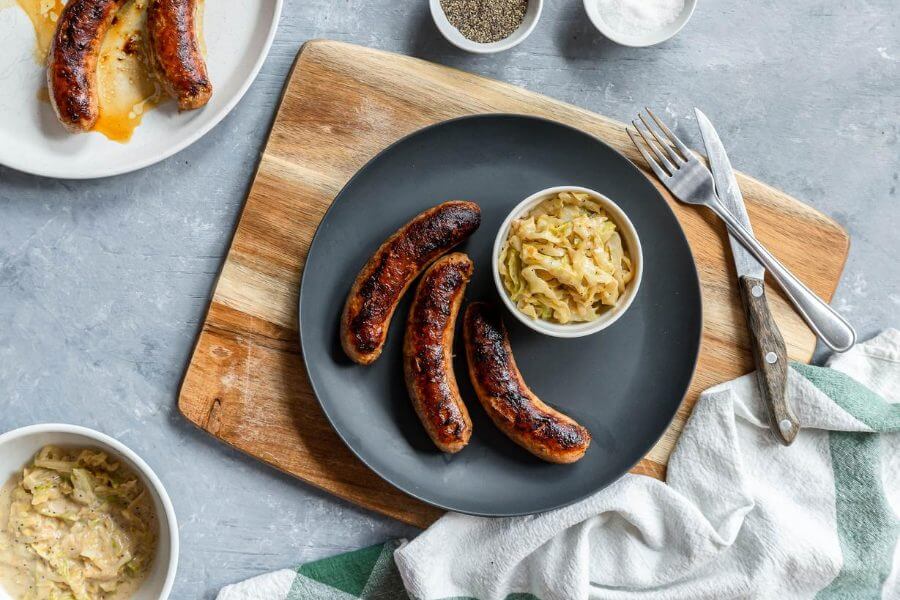 Keto Chorizo and Creamed Cabbage