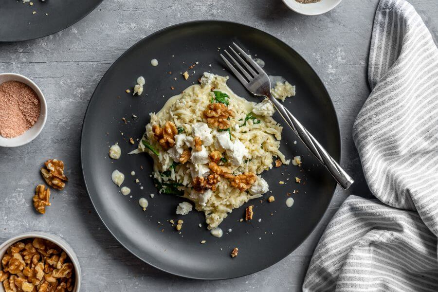 Keto Walnut Cauliflower Risotto