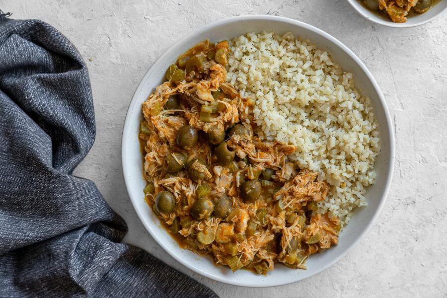 Garden Chicken with Cauliflower Rice