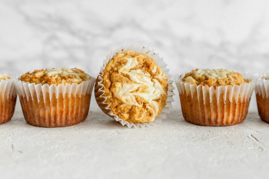 Keto Maple Cream Cheese Pumpkin Muffins