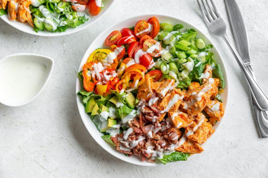 Keto Buffalo Chicken Bowl