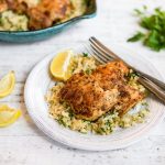 Butter Chicken with Parmesan Cauliflower Rice Featured