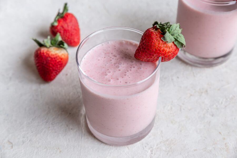 Keto Strawberry Vanilla Smoothie