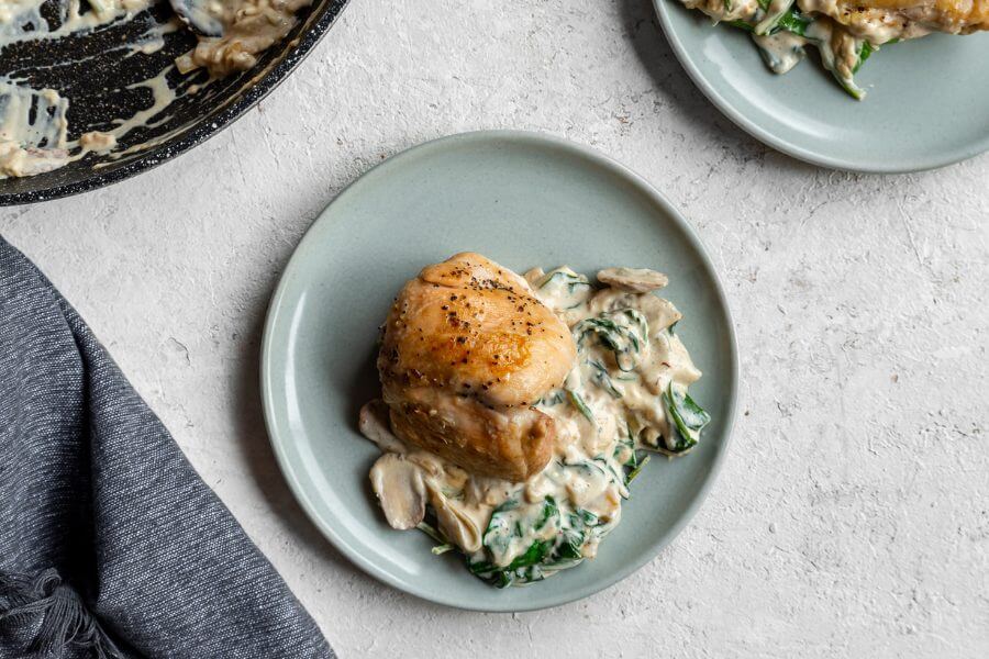 Keto Creamy Chicken & Spinach