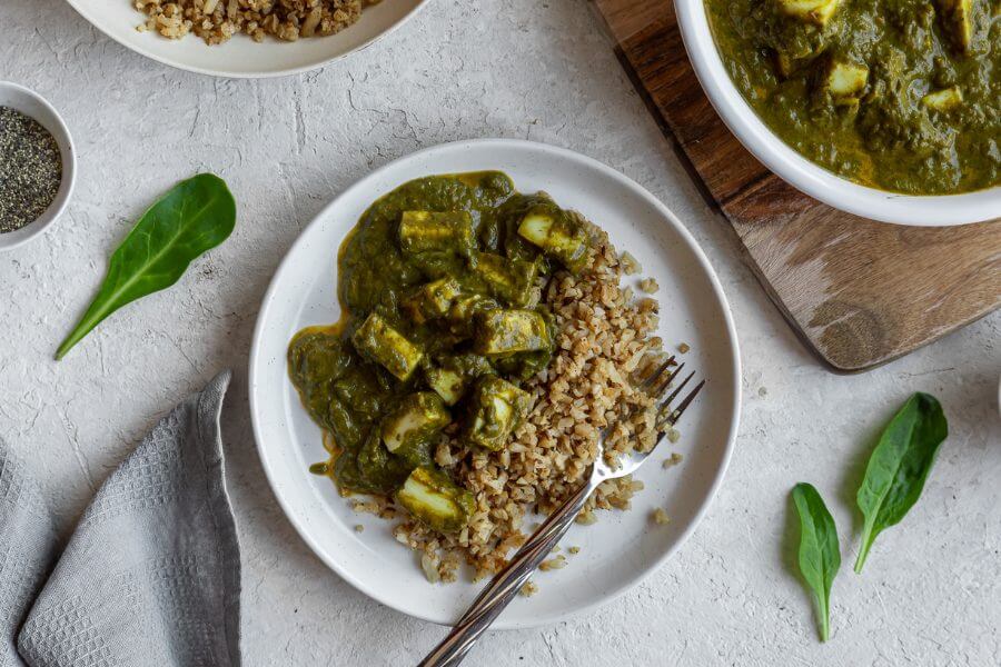 Keto Instant Pot Palak Paneer