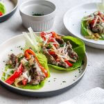 Philly Cheesesteak Lettuce Cups Featured