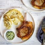 Pork Chops with Roasted Cauliflower Featured