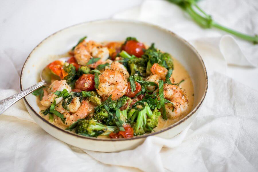 Keto Tuscan Butter Shrimp