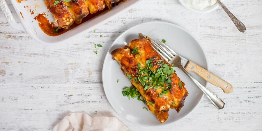 BBQ Chicken Crepe Enchiladas Second