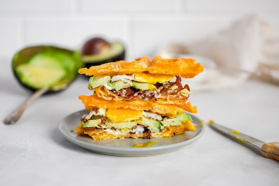 Keto Breakfast Chaffle Sandwich