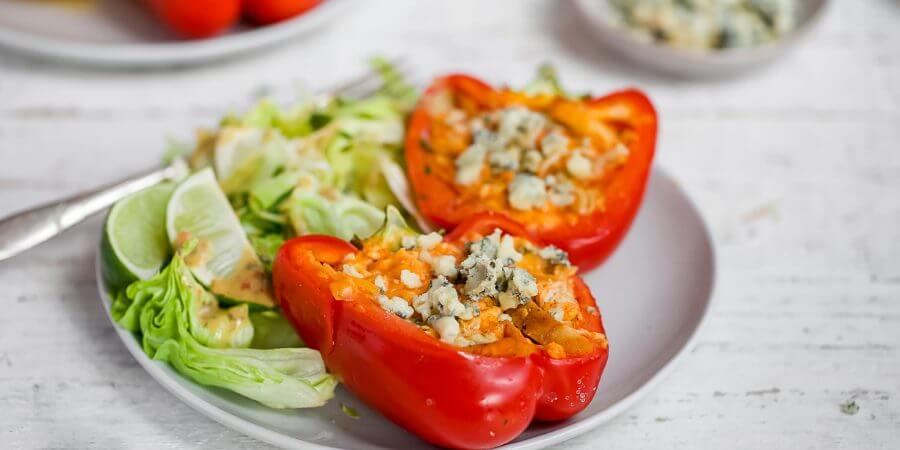 Buffalo Chicken Stuffed Peppers Second