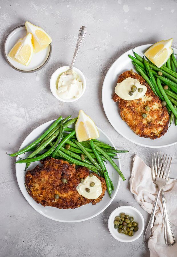 Keto Schnitzel Green Beans Long