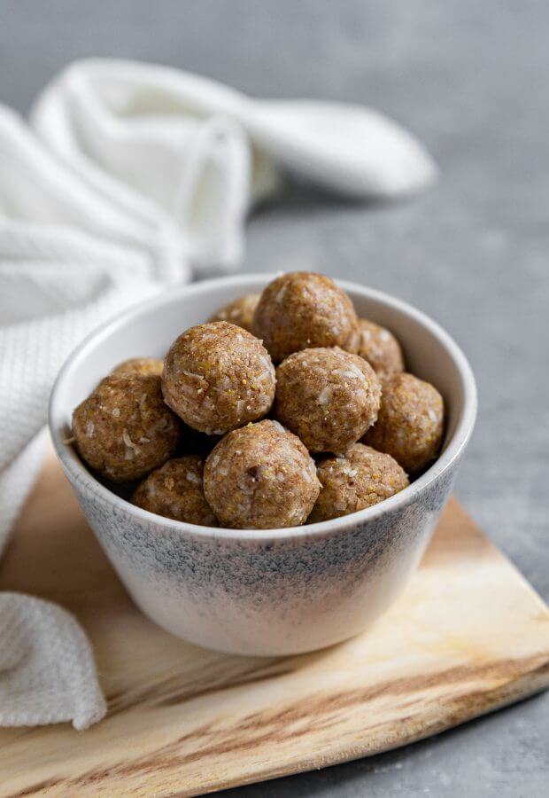 Keto Almond Protein Breakfast Balls Long
