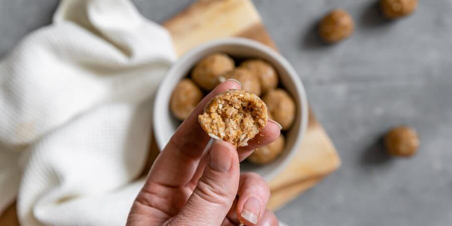 Keto Almond Protein Breakfast Balls