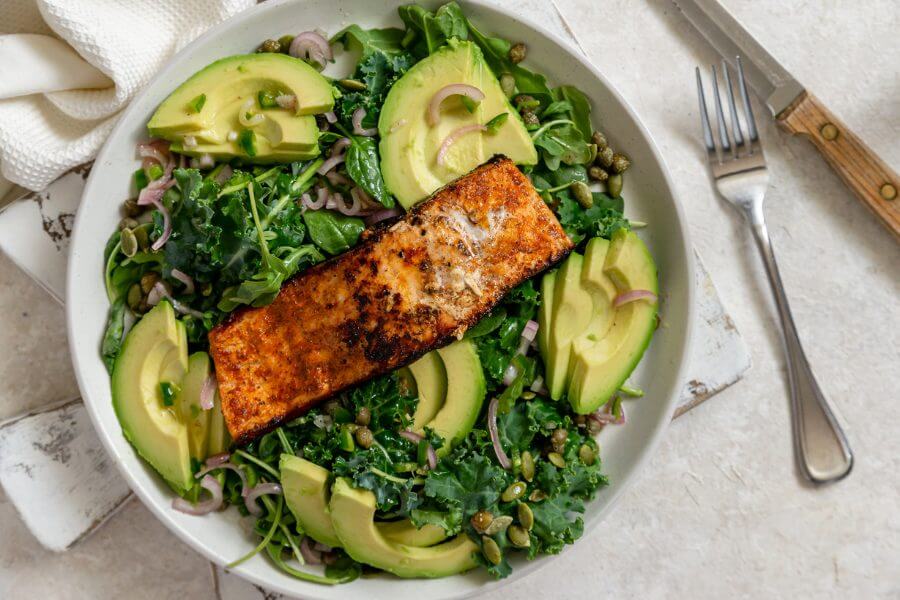 Keto Salmon with Power Greens