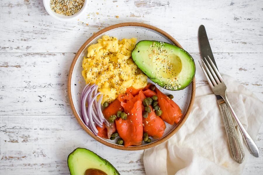 Keto Smoked Salmon Brunch Bowl