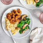 Spicy Shrimp with Cauliflower Risotto Featured