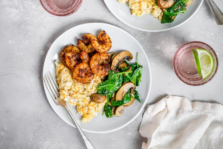 Keto Spicy Shrimp & Cauliflower Risotto