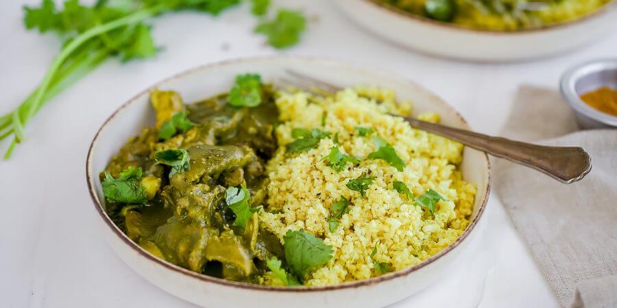 Chicken Saag with Cauliflower Rice Second