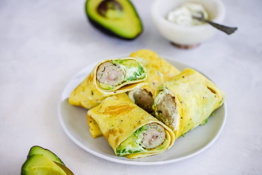 Keto Breakfast Egg Wrap