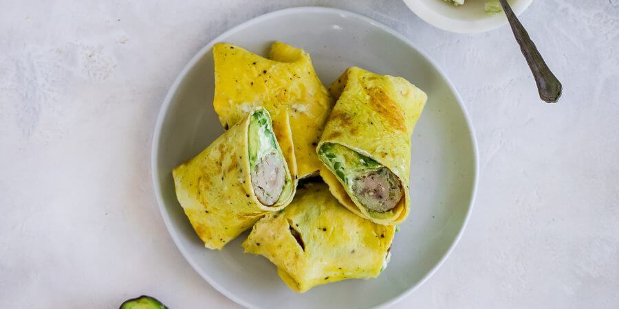 Keto Breakfast Egg Wrap Second